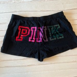 Large Victoria Secret black pj shorts